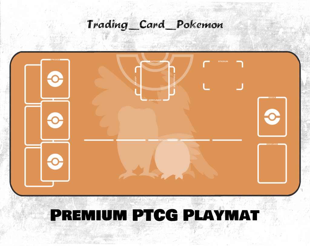 Pokemon TCG Rowlet-Dartrix-Decidueye Playmat/Mousepad TCG/PTCG Choose Size #119