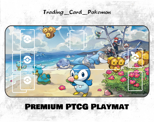 Pokemon TCG Rei & Akari Trainers Playmat/Mousepad for TCG/PTCG Choose Size #120