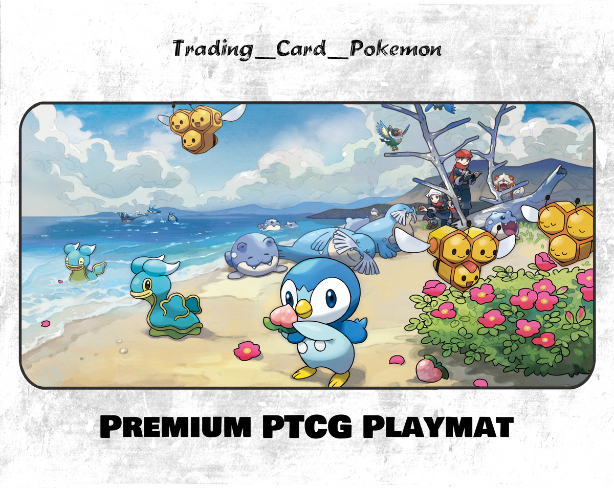 Pokemon TCG Rei & Akari Trainers Playmat/Mousepad for TCG/PTCG Choose Size #120